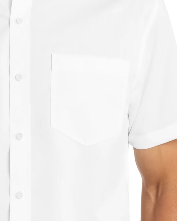 Closeup of a S664 Port Authority Short Sleeve SuperPro Twill Shirt